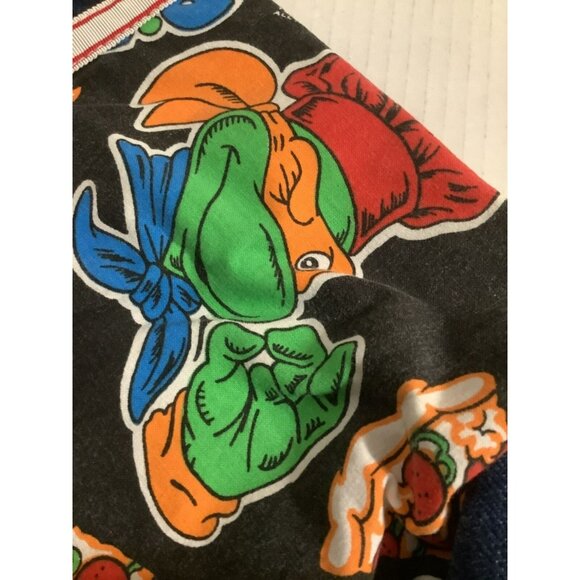 Vintage Teenage Mutant Ninja Turtles Denim Backpack 1991 - 16’’X13’’. Fabrini - Picture 4 of 16